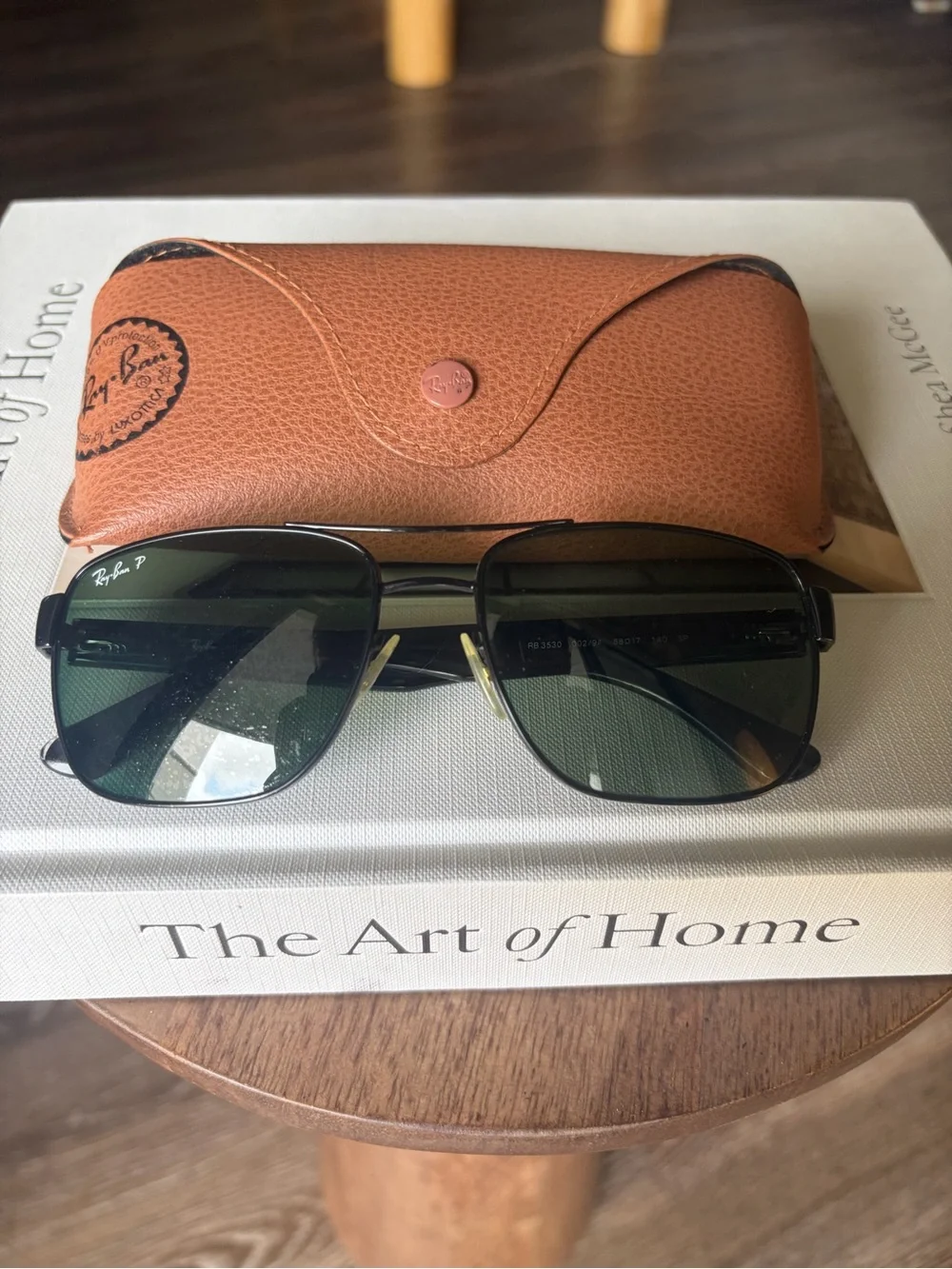 Ray-Ban RB3530 002/9A Men’s Black Polarized Green Sunglasses 58mm Italy